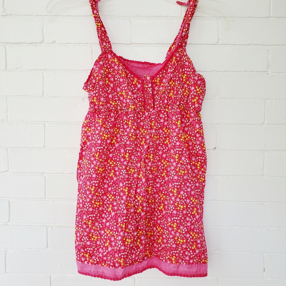 Faded Glory girls xl tank top shirt with ties